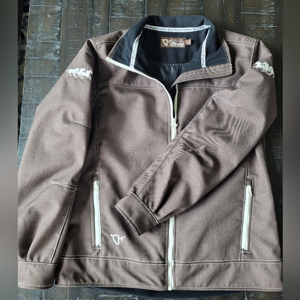 Cowgirl Hardware Tech Woodsman Women's Jacket. Sz M. Chocolate brown. Like new.
